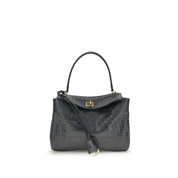 Balenciaga Rodeo Shoulder Bag in crocodile-print Women's leather - Picture 1 of 4